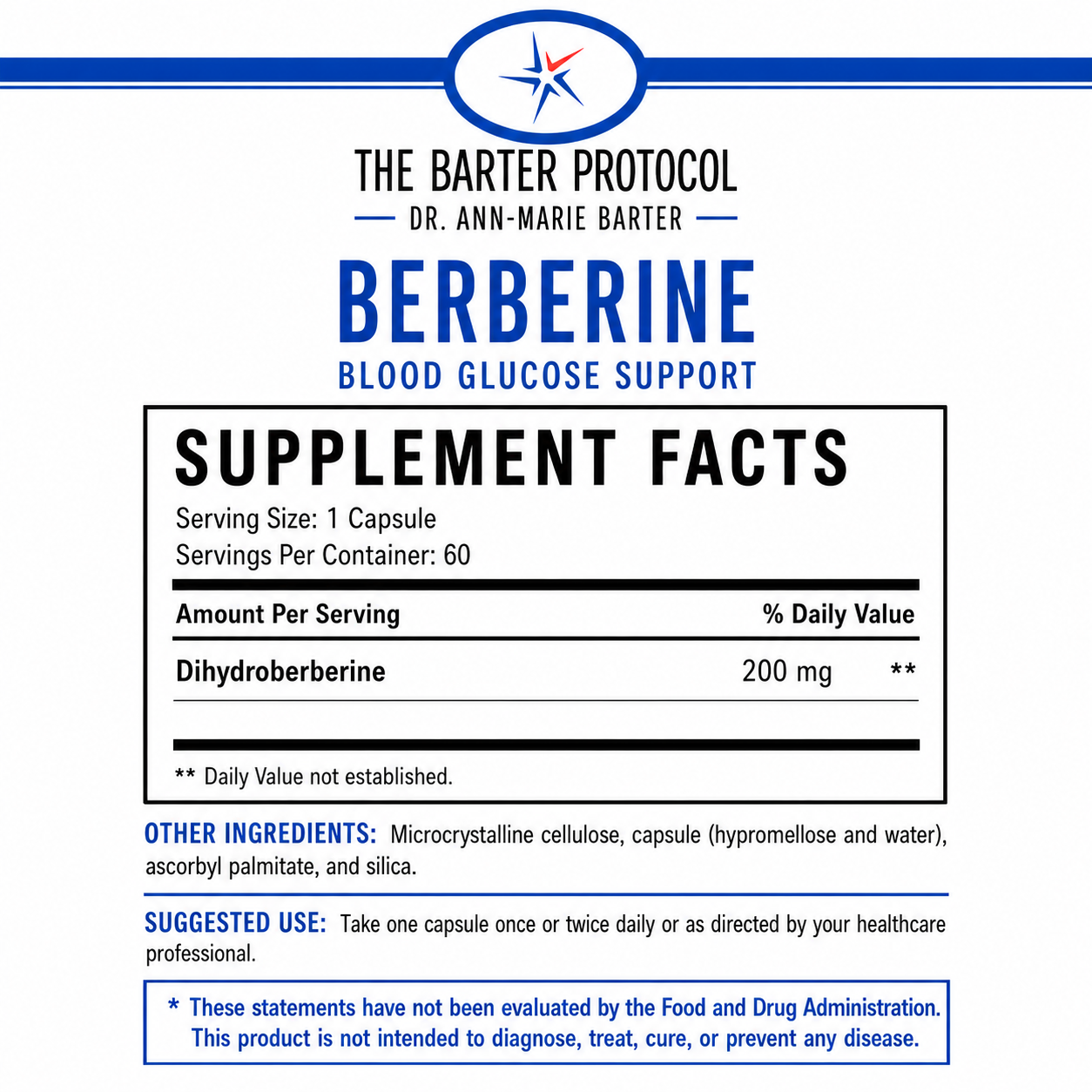 Berberine Capsules for Blood Glucose Support