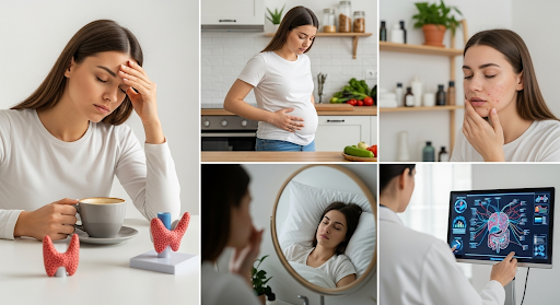 Doctor reviewing patient’s history and tests to uncover the root cause of symptoms using functional medicine.